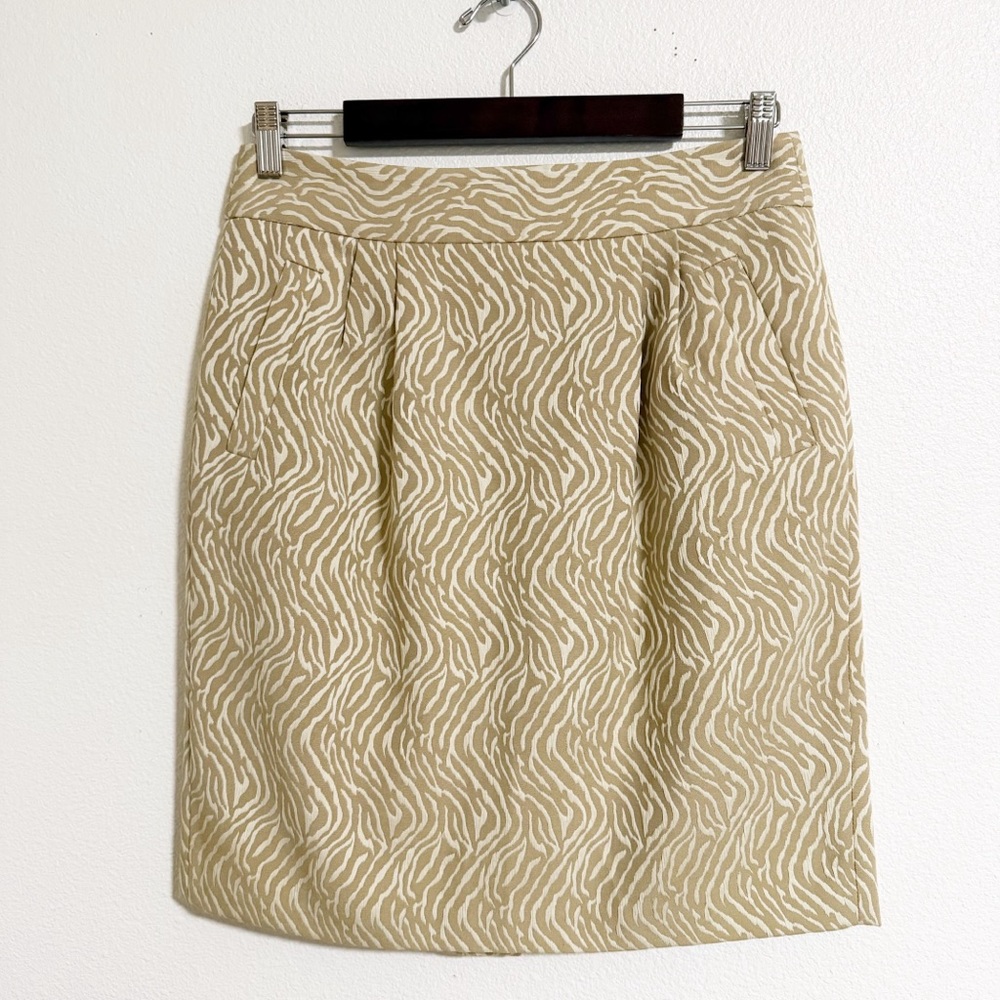 Banana Republic Heritage Jacquard Zebra Stripe Pencil Skirt